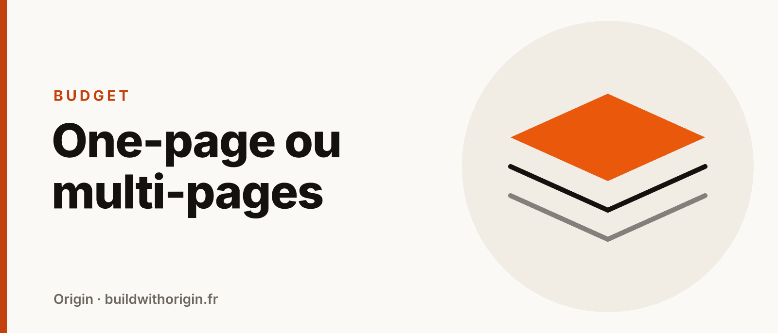 Illustration de couches représentant un site one-page ou multi-pages